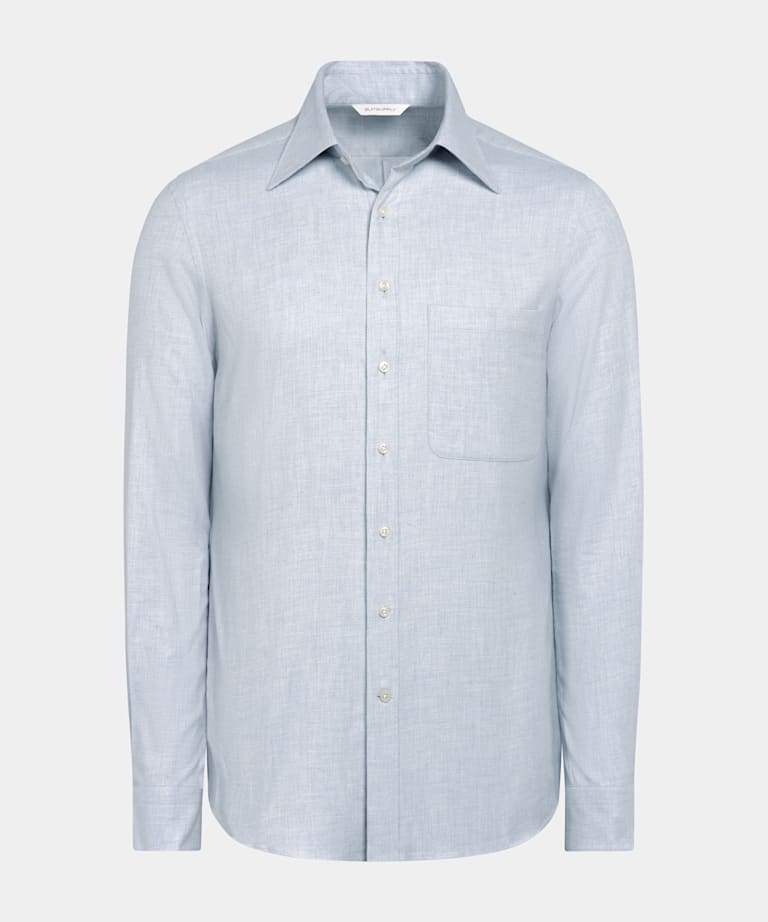 Camisa azul claro corte Tailored