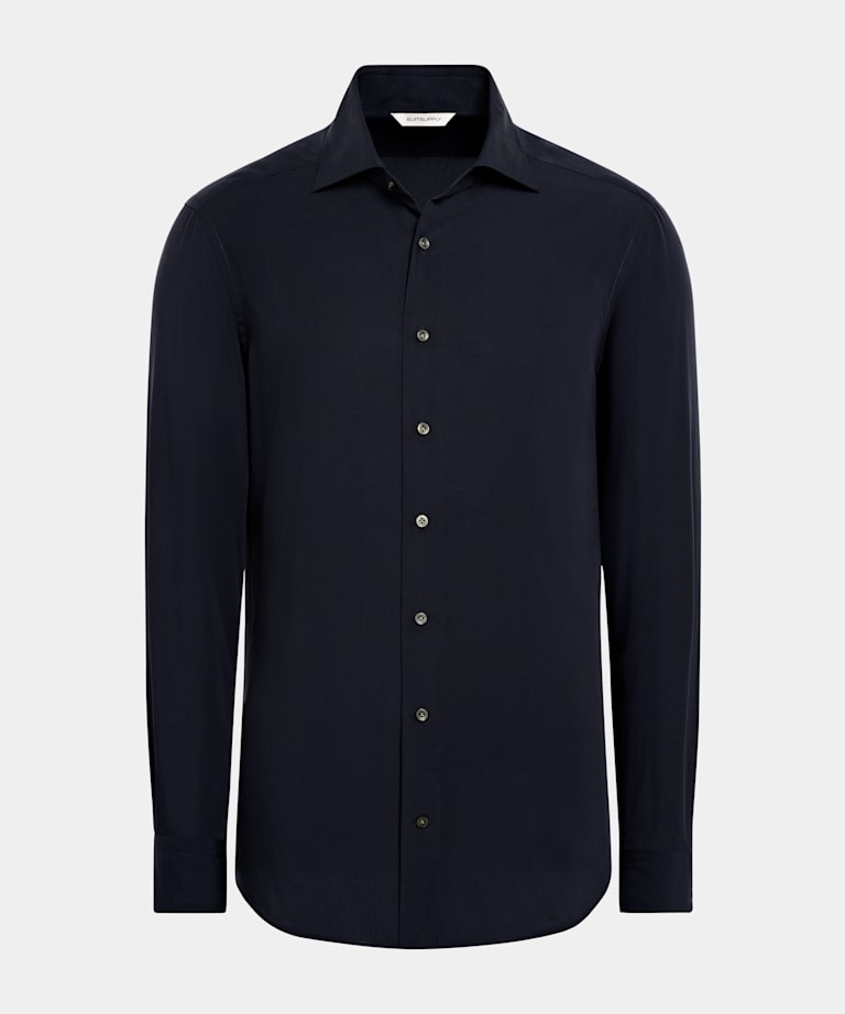 Navy Tailored Fit Shirt