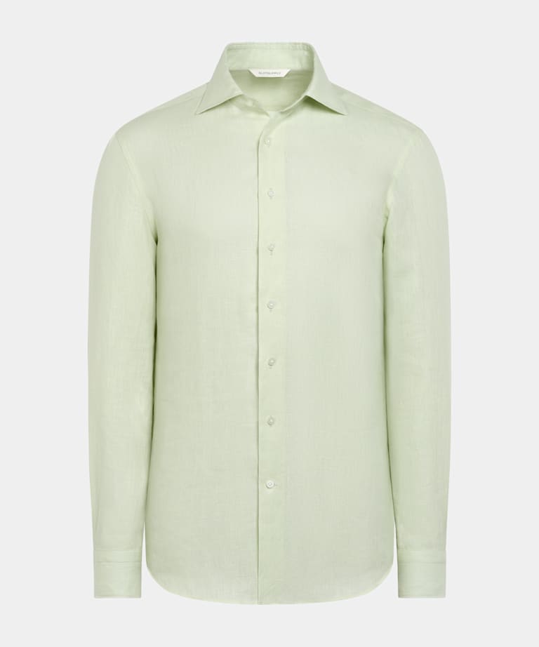 Light Green Tailored Fit Shirt