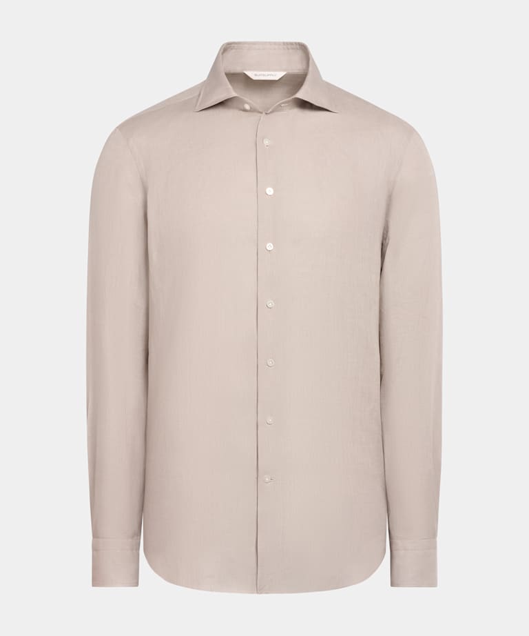 Taupe Relaxed Fit Shirt