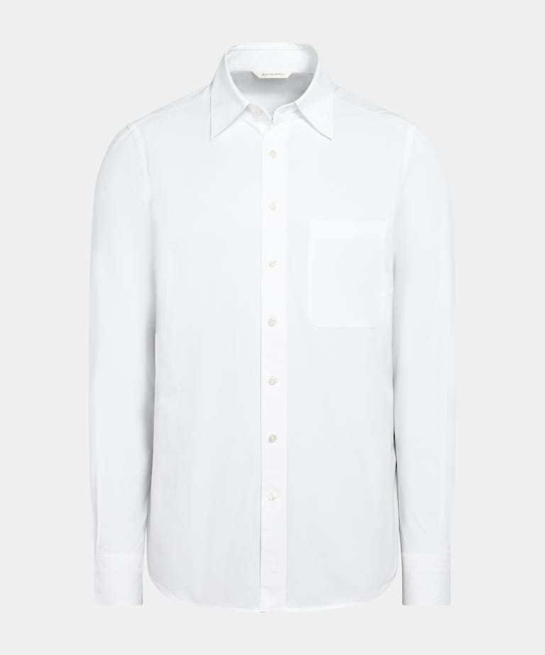 Chemise en coton blanc
