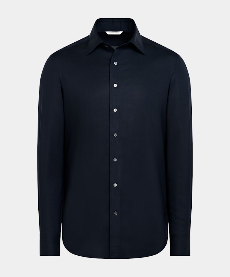 Navy Lyocell Shirt