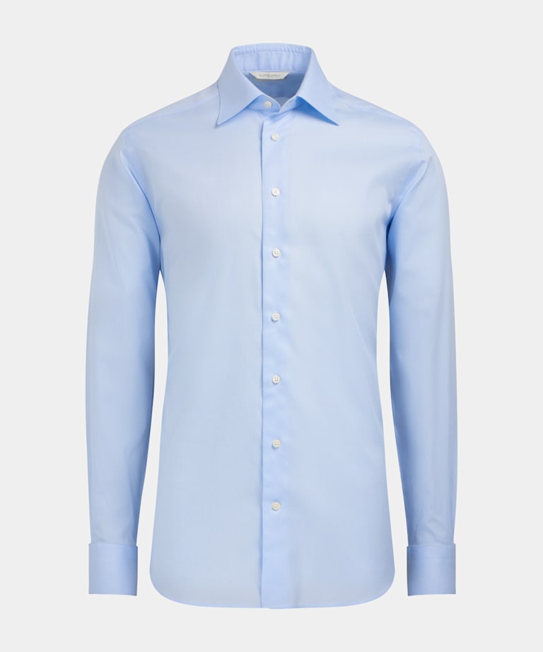 Light Blue Royal Oxford Slim Fit Shirt