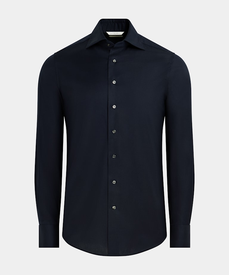 Navy Royal Oxford Slim Fit Shirt