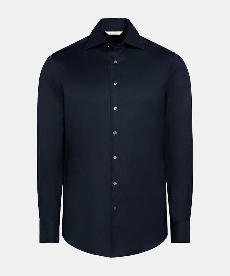 Navy Royal Oxford Slim Fit Shirt