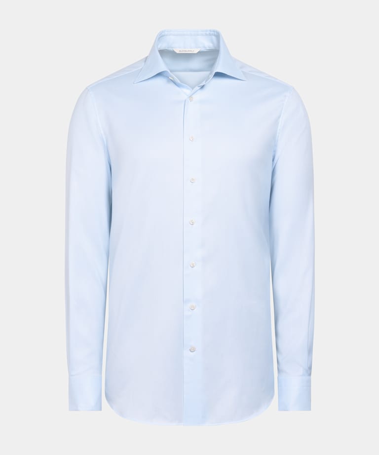Light Blue Royal Oxford Slim Fit Shirt
