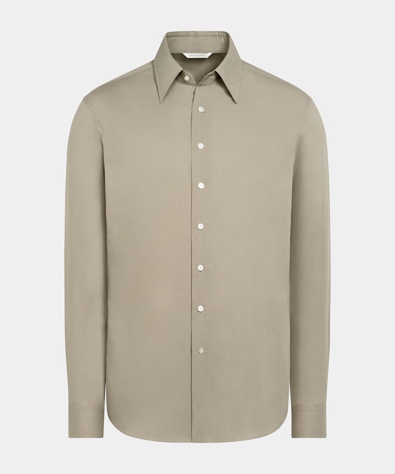 Mid Green Cotton Shirt