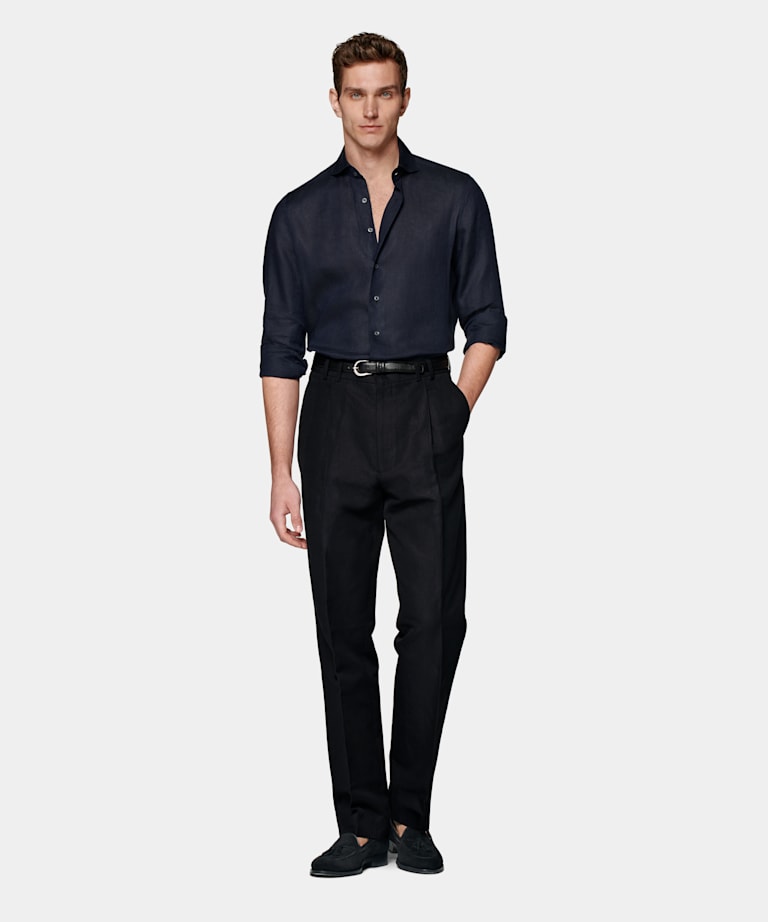 Hemd navy Slim Fit