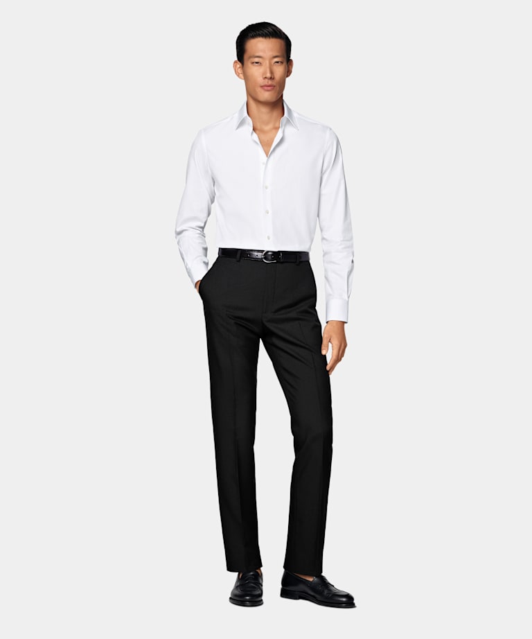 Camicia bianca con colletto classico