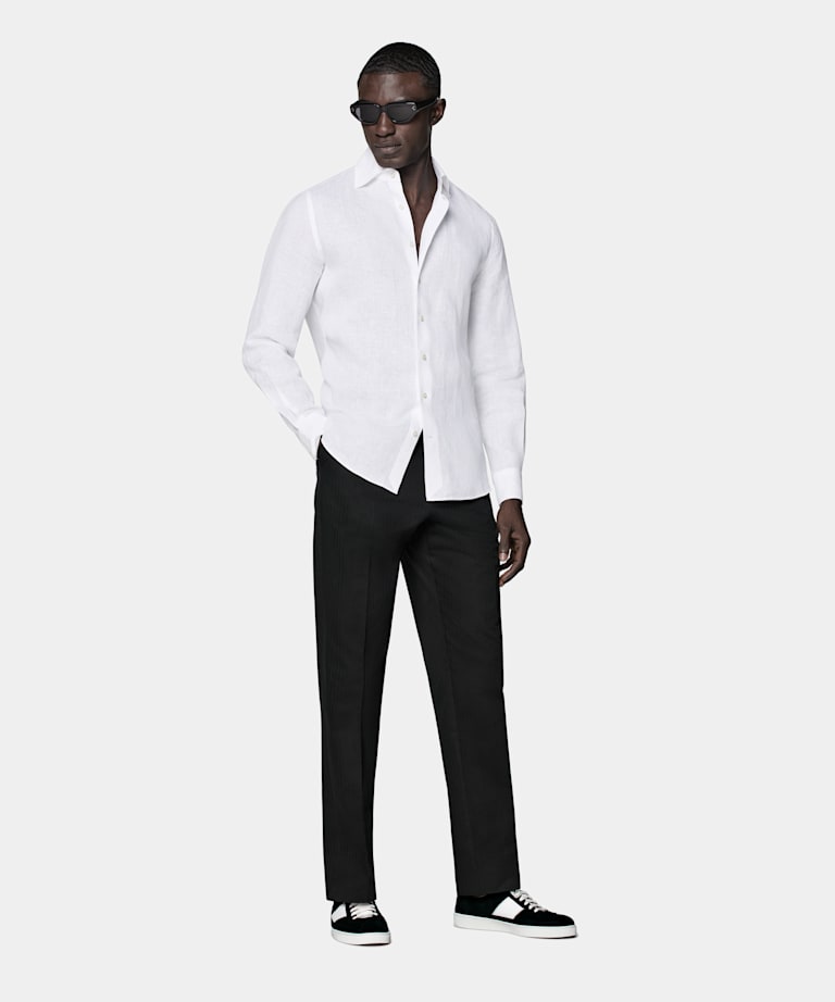Chemise coupe tailored blanche
