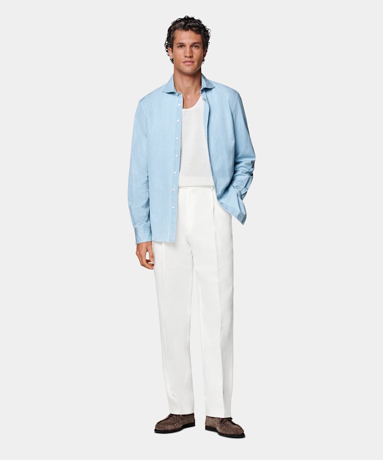 Hemd hellblau Tailored Fit