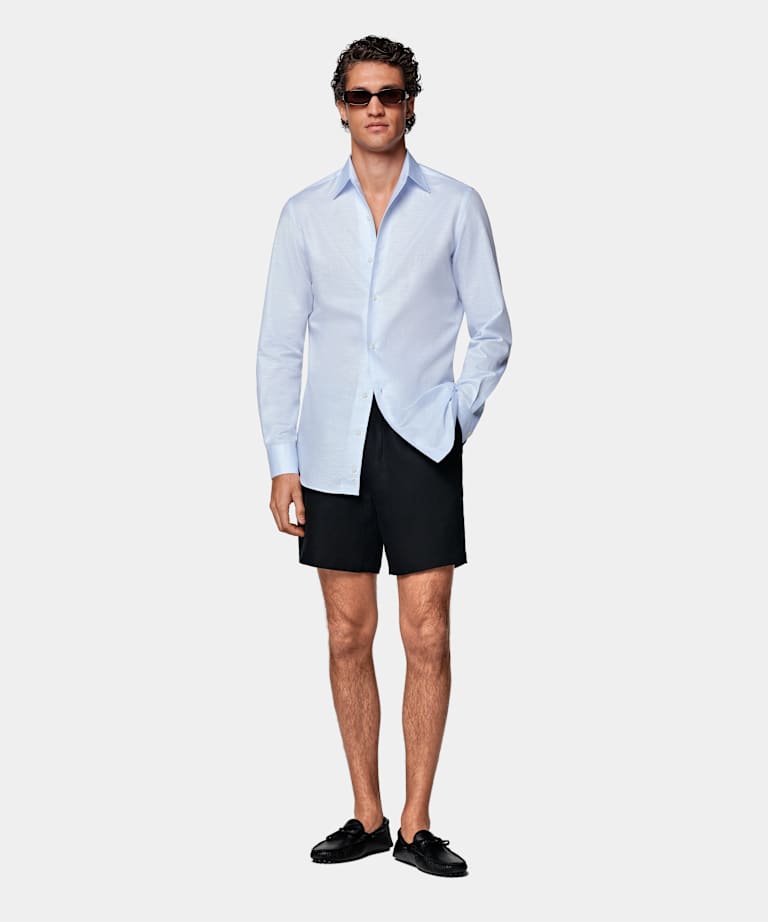 Light Blue Classic Collar Shirt