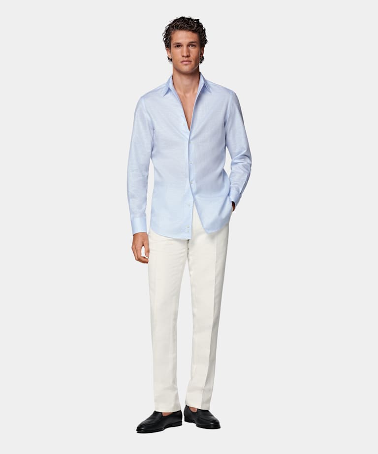Light Blue Tailored Fit Shirt