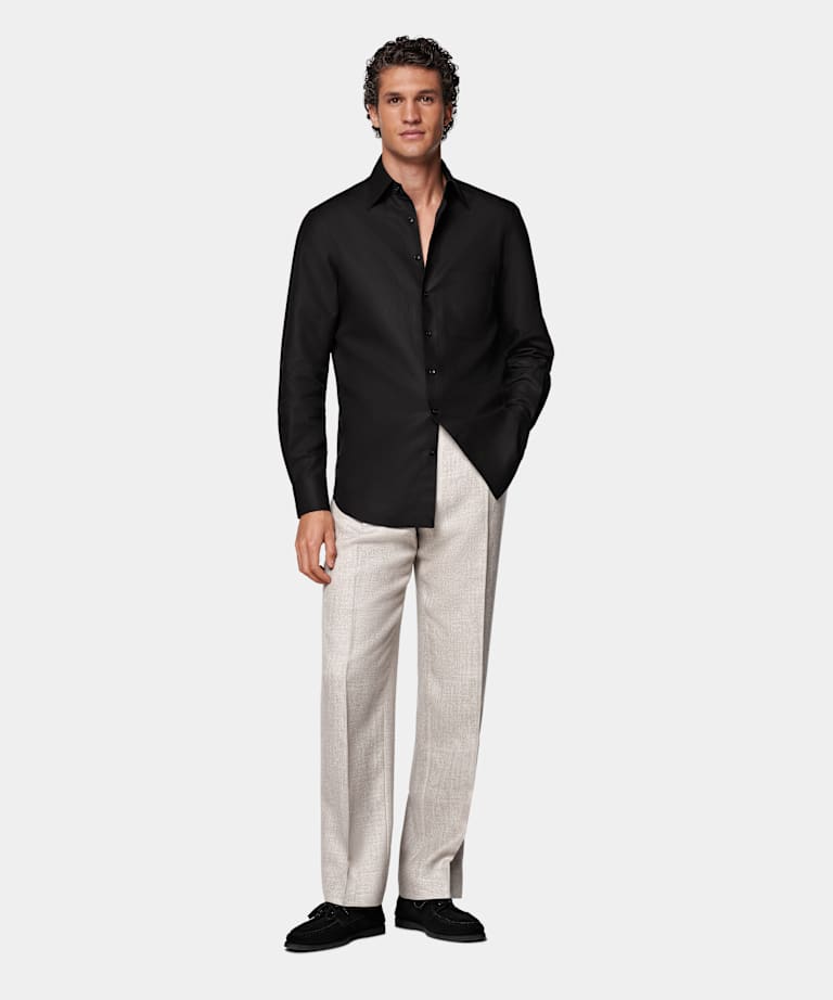 Black Relaxed Fit Shirt