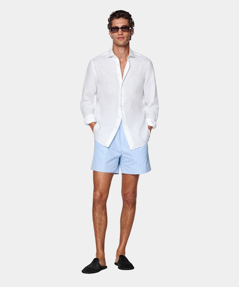 White Linen Shirt