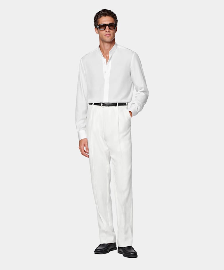 Off-White Lyocell SIlk Shirt