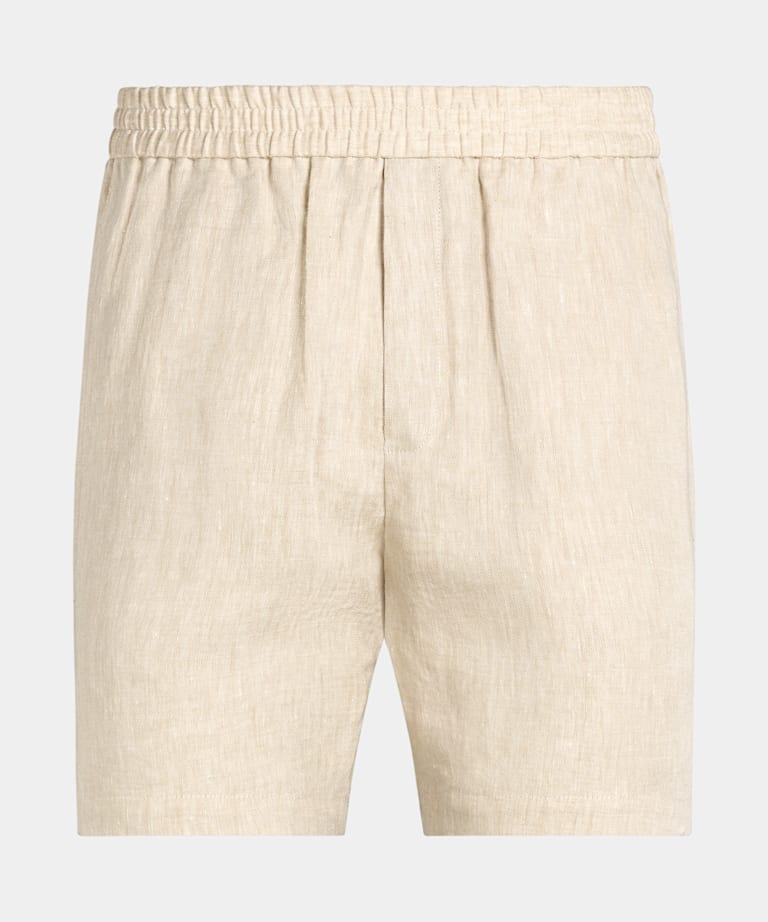 Spodenki straight leg jasnobrązowe