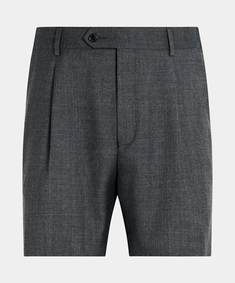 Dark Grey Wide Leg Shorts