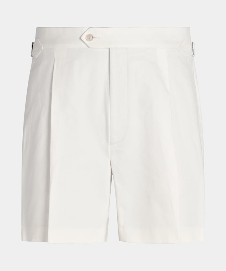 Short Straight Leg blanc cassé