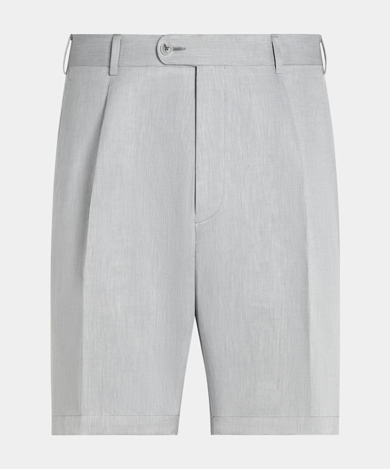 Short Straight Leg gris clair