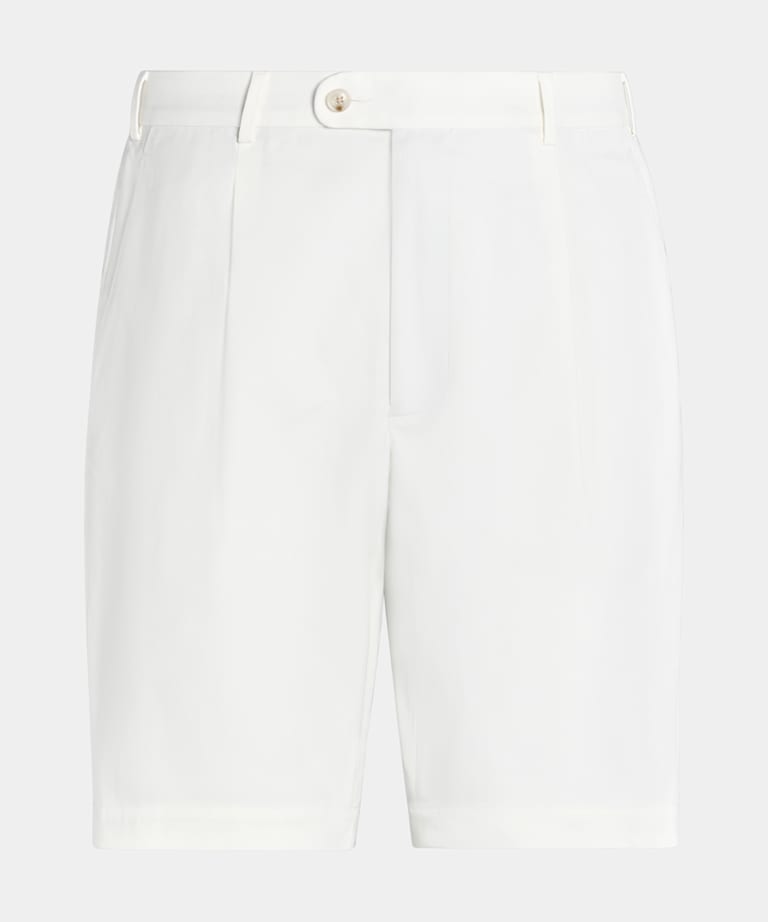 Short Straight Leg blanc cassé