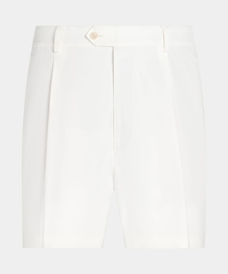 Short Straight Leg blanc cassé
