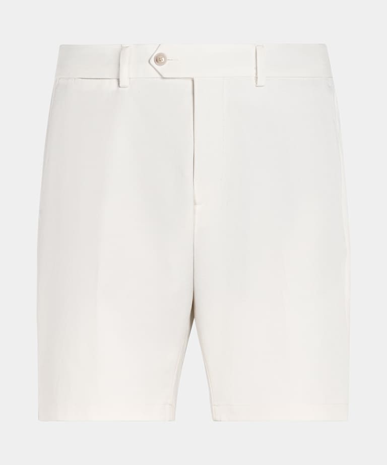 Short Slim Leg blanc cassé