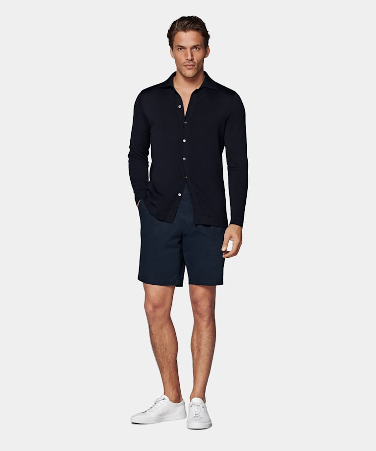 Shorts navy Straight Leg