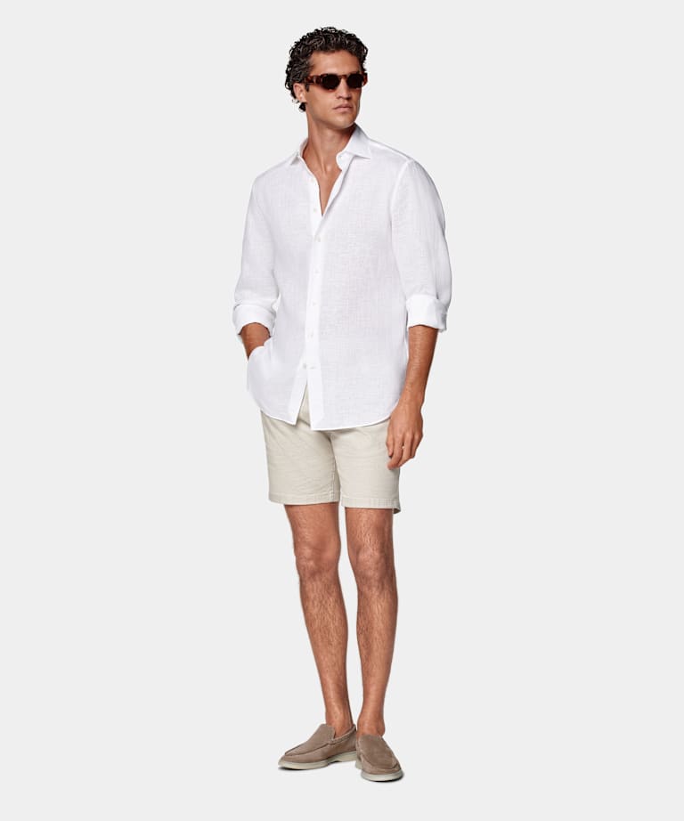 Sand Slim Leg Chino Shorts