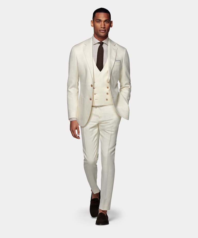 Off-White Three-Piece Havana Suit