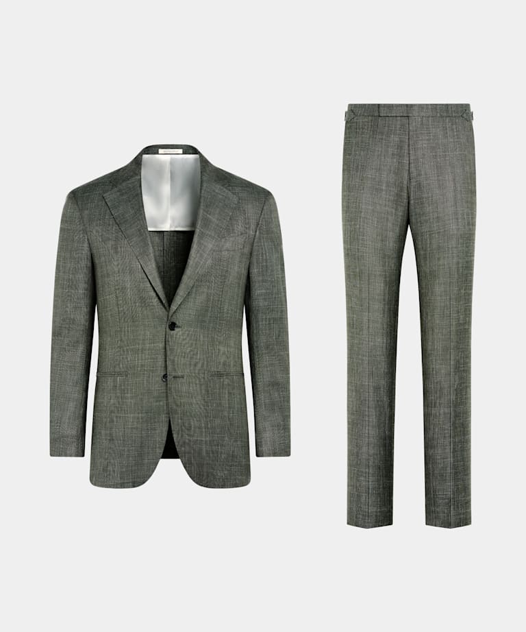 Dark Green Tailored Fit Havana Suit