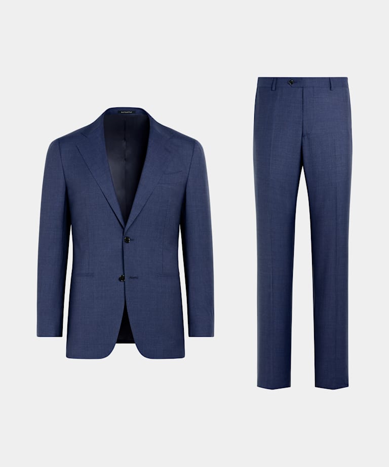 Mid Blue Perennial Tailored Fit Havana Suit