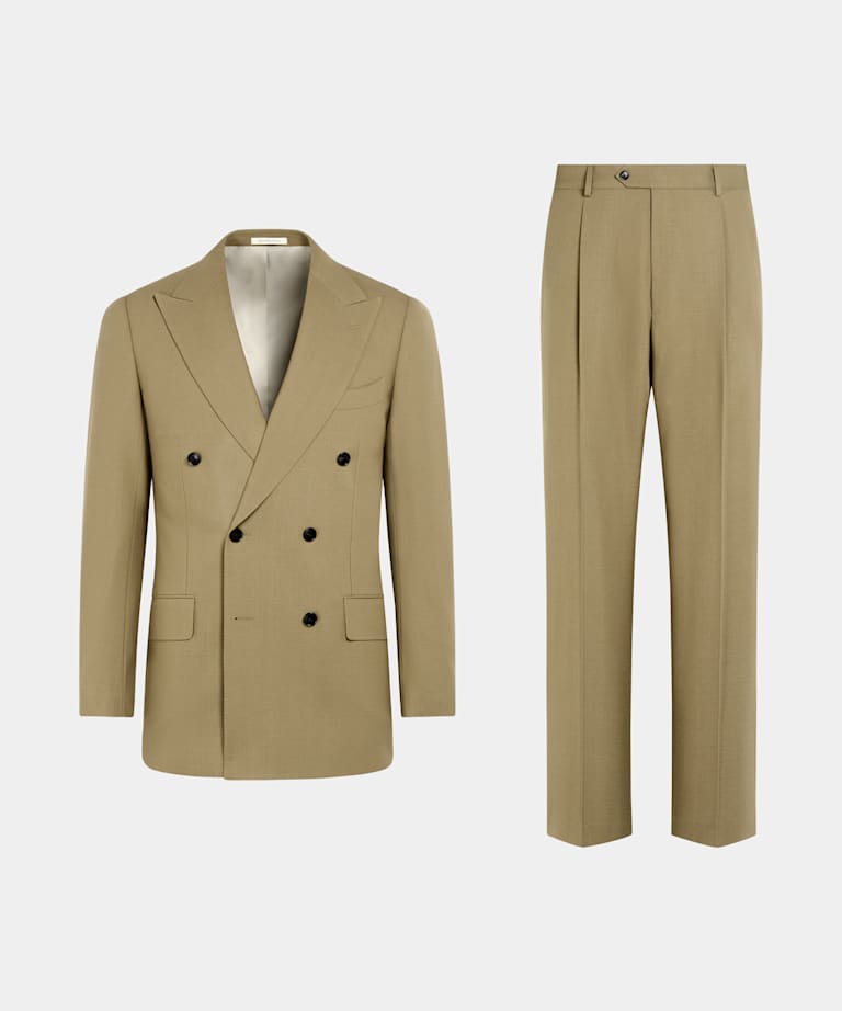 Mid Green Tailored Fit Milano Suit