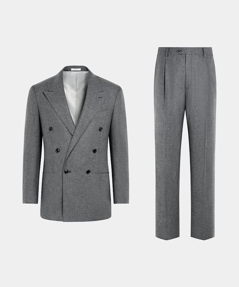 Mid Grey Relaxed Fit Roma Suit