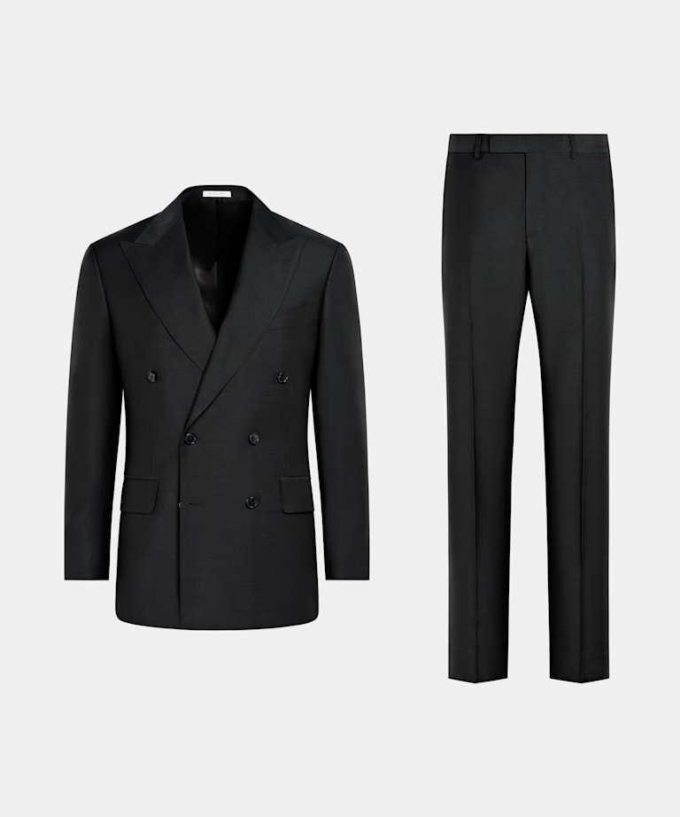 Black Tailored Fit Milano Suit