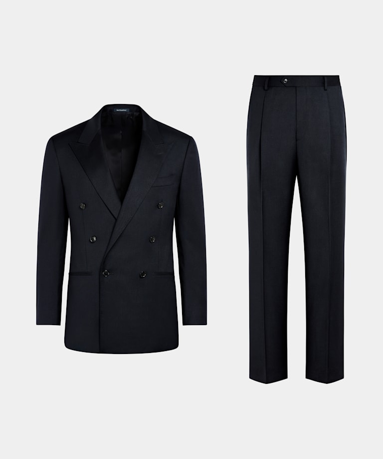 Navy Relaxed Fit Roma Suit