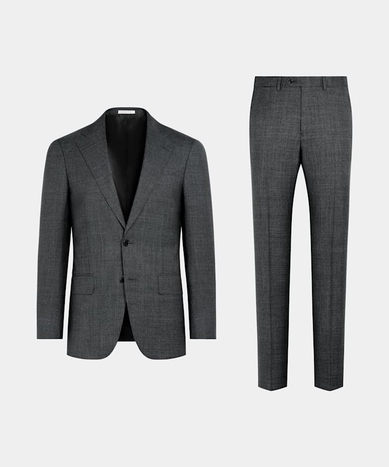 Dark Grey Perennial Tailored Fit Havana Suit