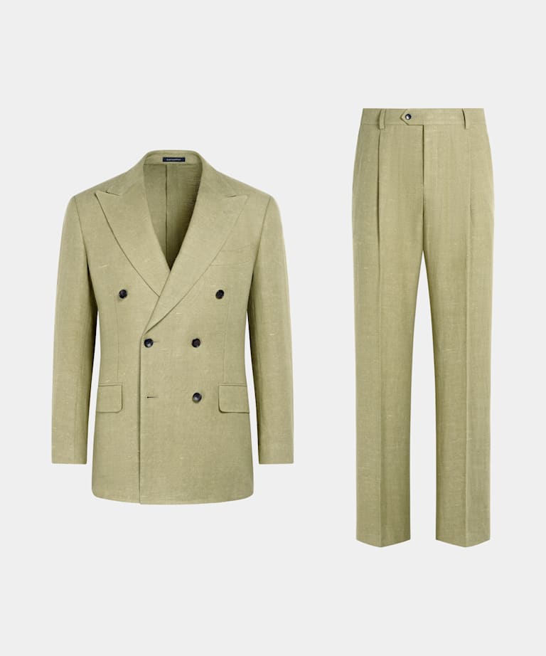 Costume Milano coupe Tailored vert clair