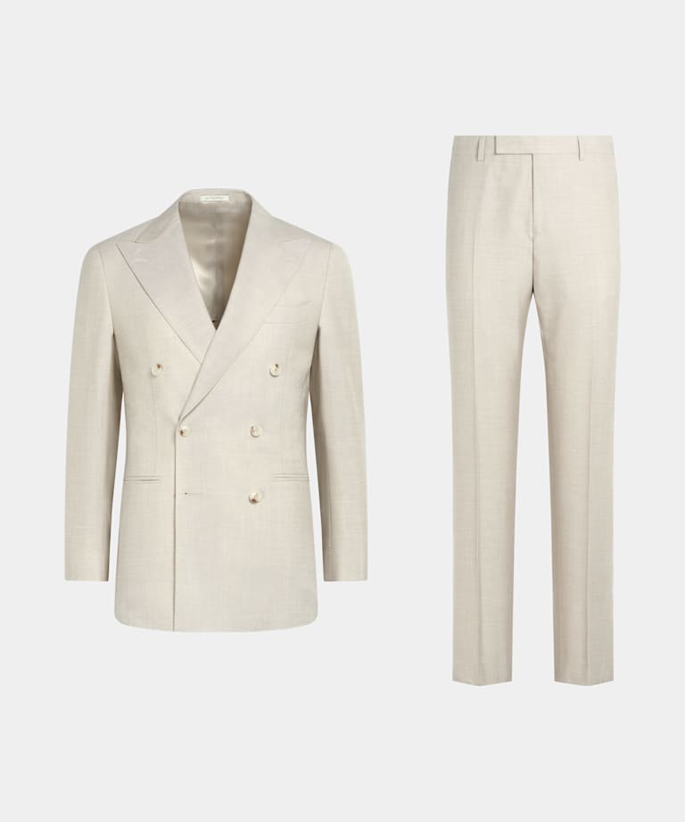 Light Brown Tailored Fit Havana Suit