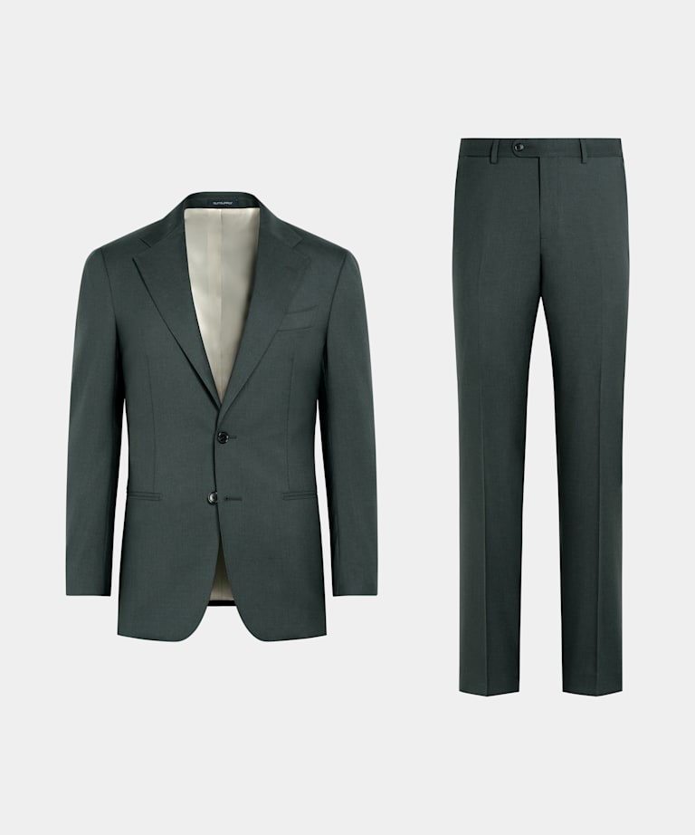 Dark Green Perennial Tailored Fit Havana Suit