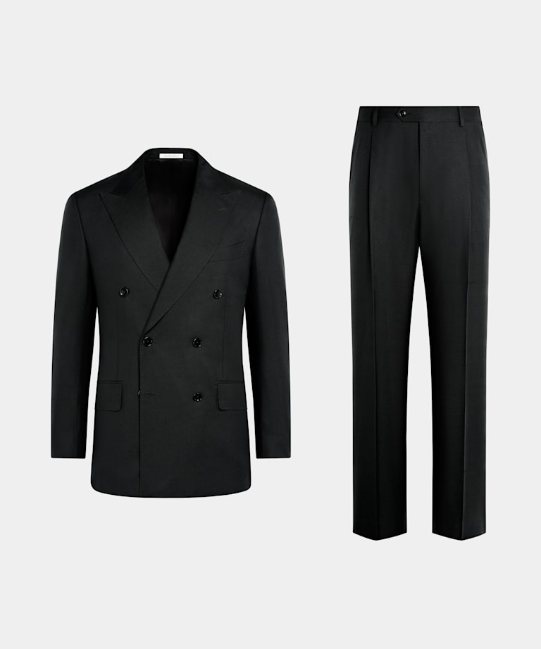 Black Tailored Fit Milano Suit