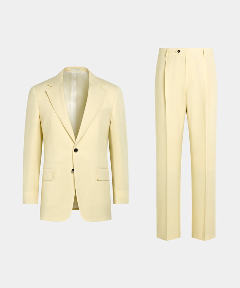 Yellow Tailored Fit Milano Suit
