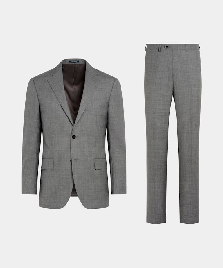 Traje Perennial Lazio gris intermedio corte Tailored