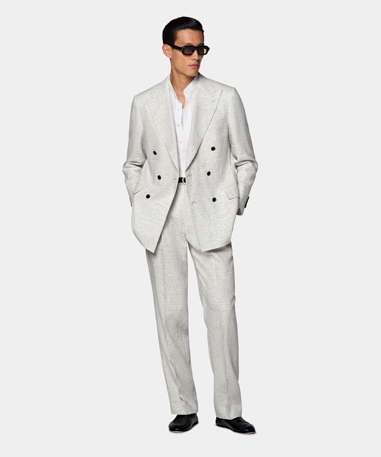 Traje Milano gris claro corte Tailored