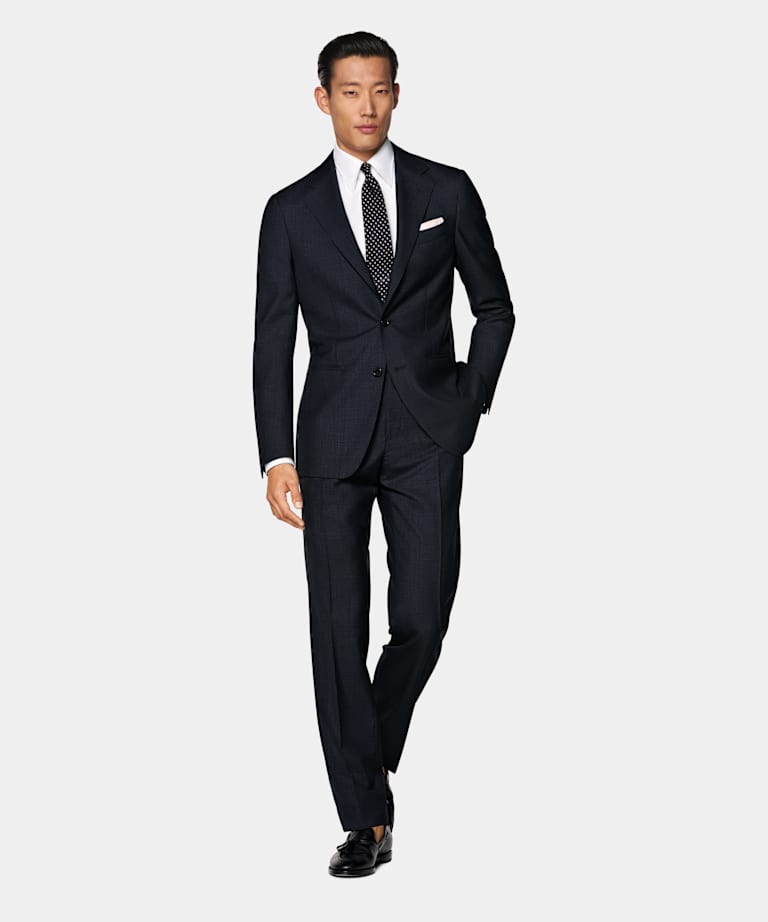 Navy Perennial Tailored Fit Havana Suit