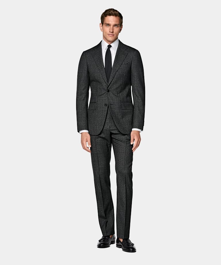 Dark Grey Perennial Tailored Fit Havana Suit