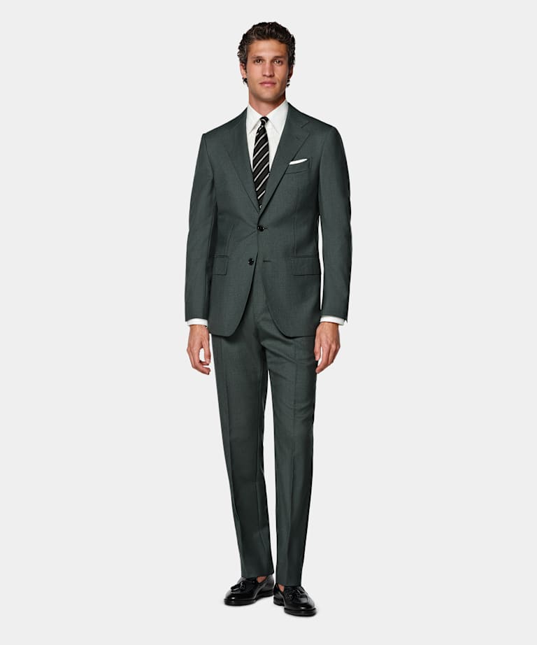 Dark Green Perennial Tailored Fit Havana Suit