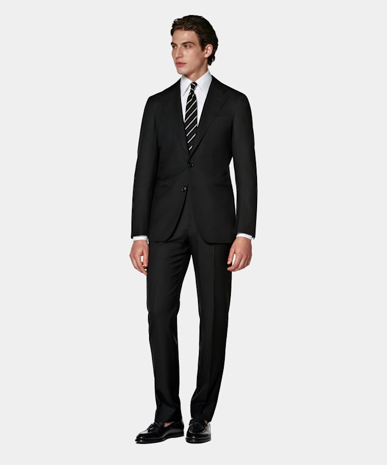 Black Tailored Fit Havana Suit