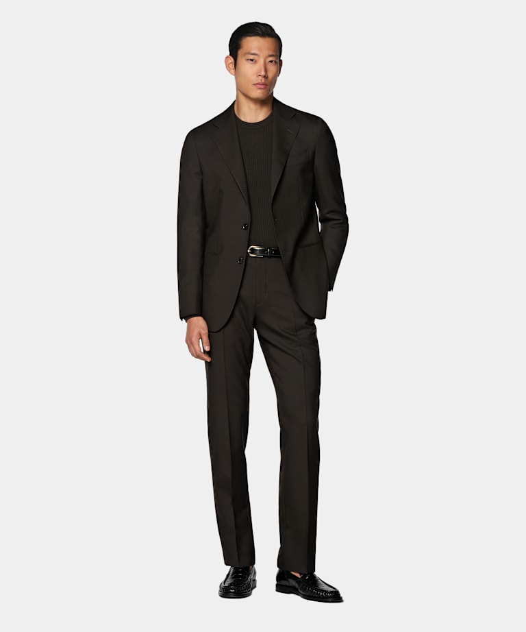 Costume Perennial Havana coupe Tailored marron fonc&eacute;