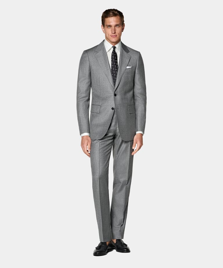 Milano Anzug mittelgrau Tailored Fit
